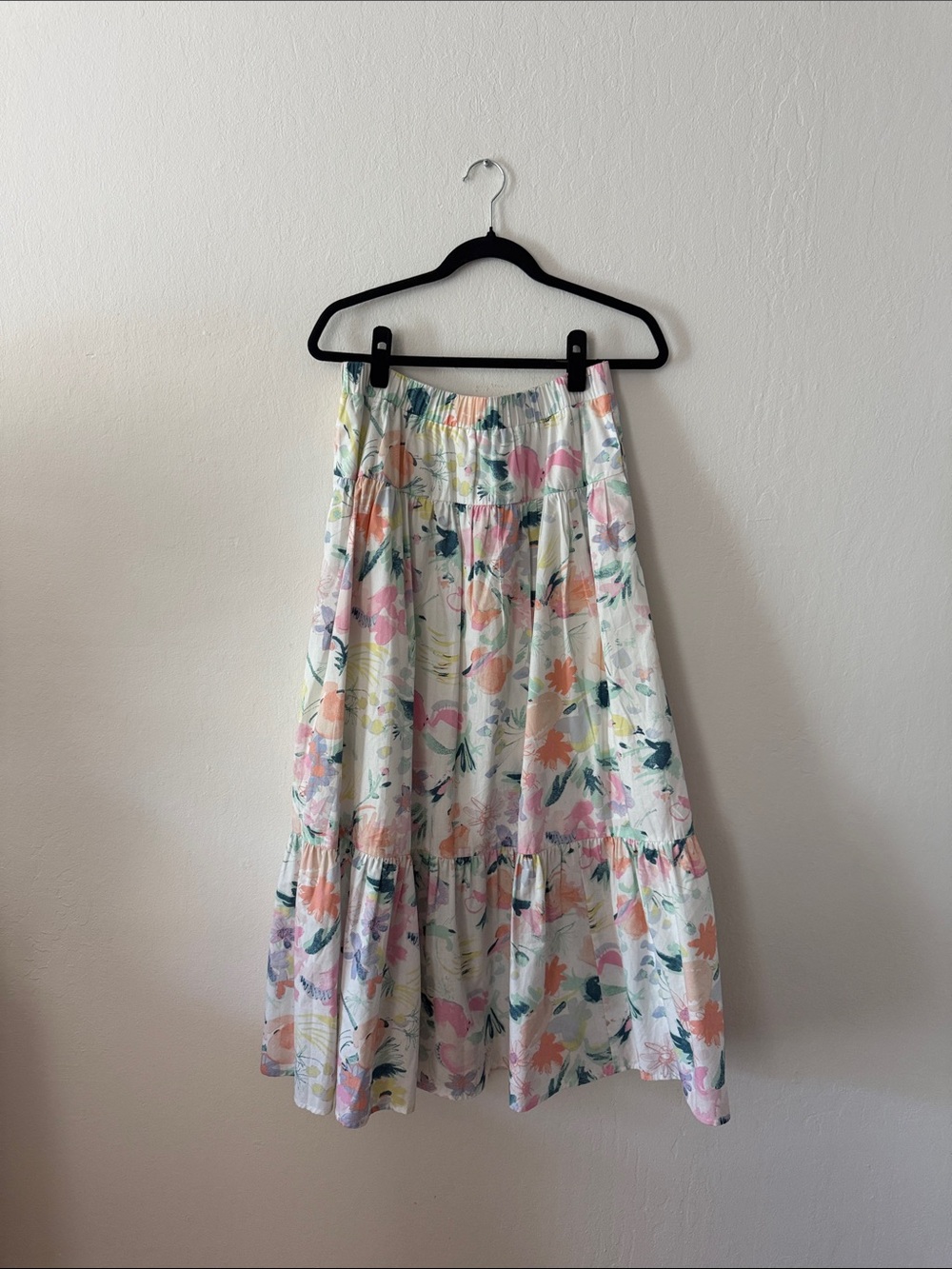 Abercrombie & Fitch Limited Edition The Trevor Project Floral Tiered Maxi Skirt